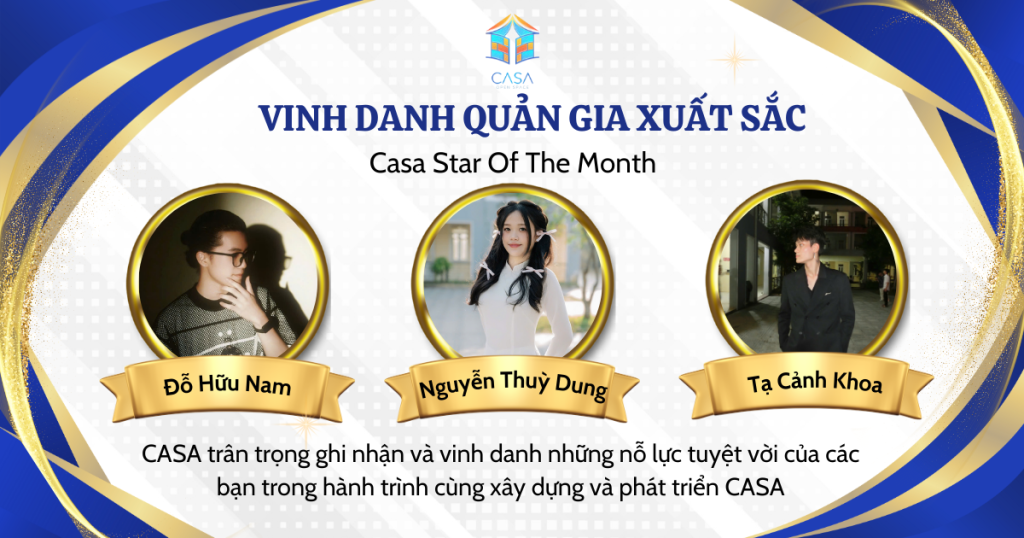 VINH DANH QUẢN GIA XUẤT SẮC