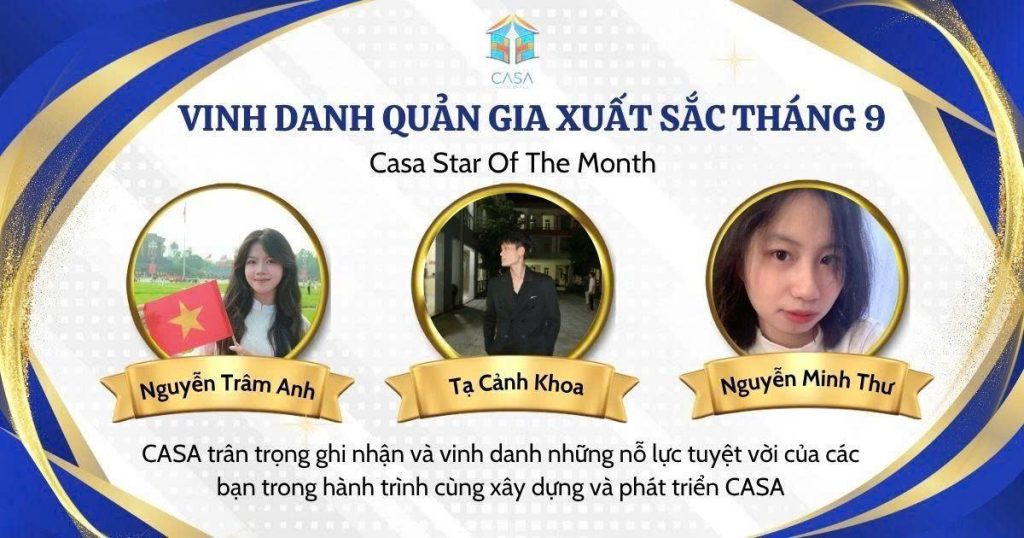 Vinh danh quản gia tháng 10