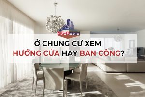 Ở chung cư xem hướng cửa hay ban công
