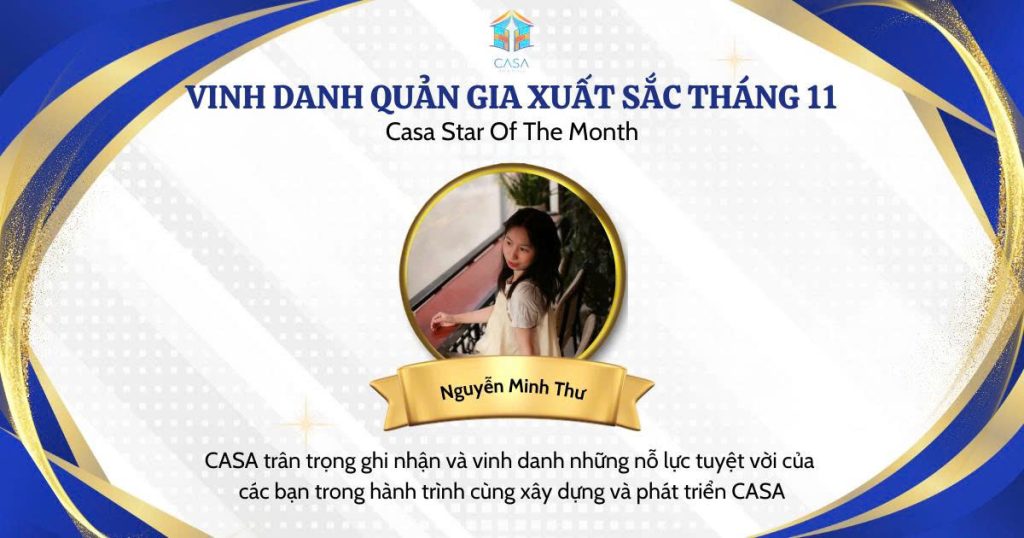 Vinh danh quản gia xuất sắc tháng 11